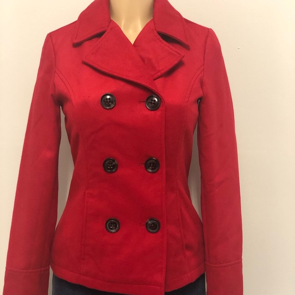Celebrity Pink Jackets & Blazers - ✨Women’s Red Celebrity Pink Peacoat✨